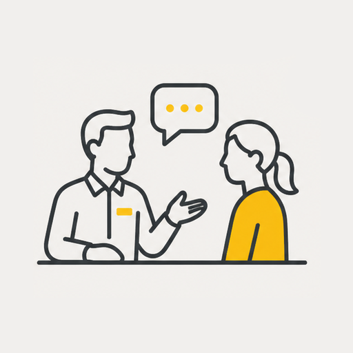 Knowledgeable in-store guidance icon