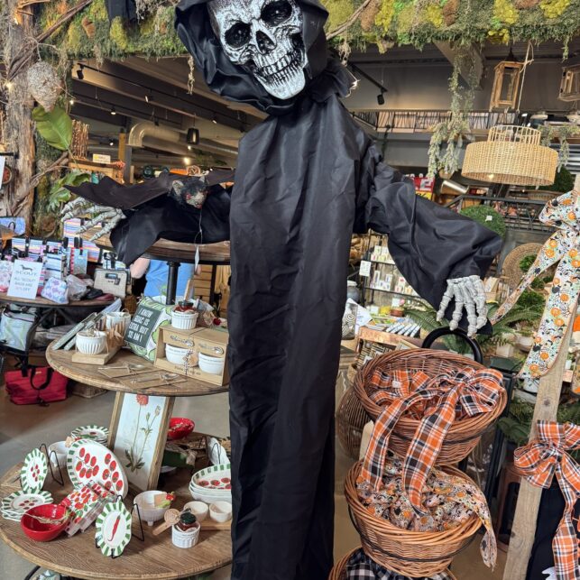 Seasonal home decor displayed throughout Ryser's retail showroom